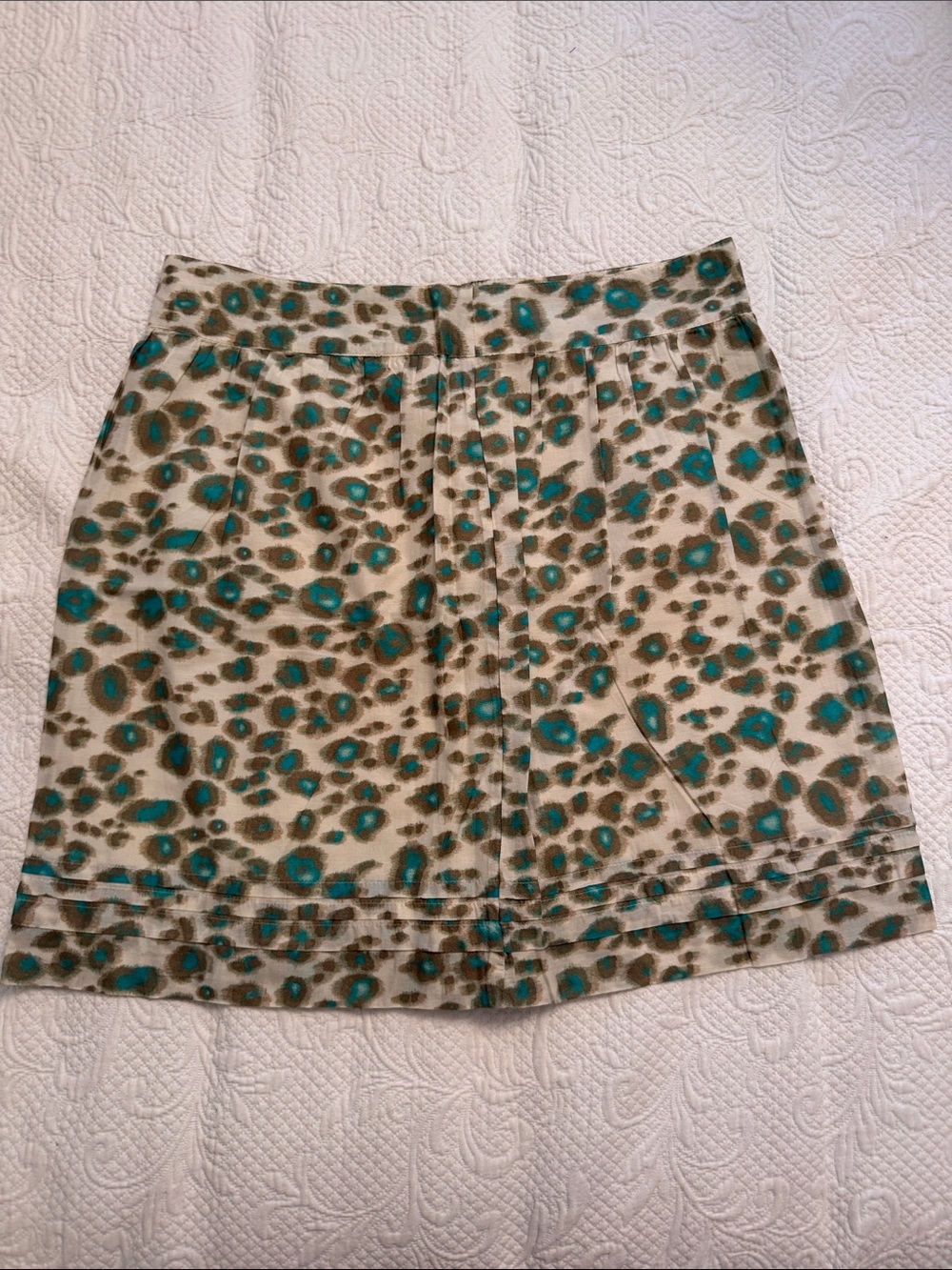 Loft Animal Print Petite Skirt